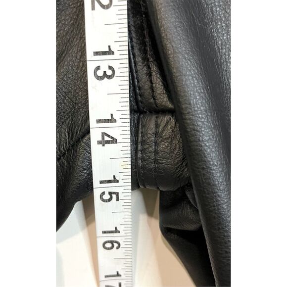 Leather Limited Men's Black Leather Cargo Pants Size 34 Utility Pockets Biker - Picture 7 of 10